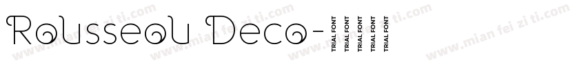 Rousseou Deco字体转换